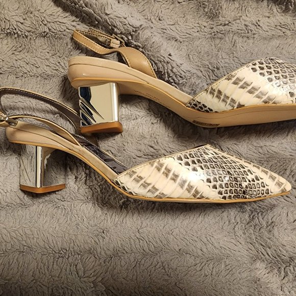 Sam Edelman Size 9 tan and black snake - Picture 2 of 3